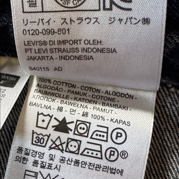 Levi’s denim jeans Gusset Taper size 30 NWT Levi’s altered - Picture 12 of 15